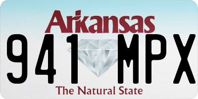 AR license plate 941MPX