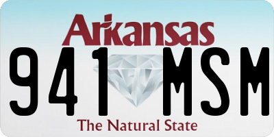 AR license plate 941MSM
