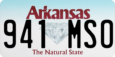 AR license plate 941MSO