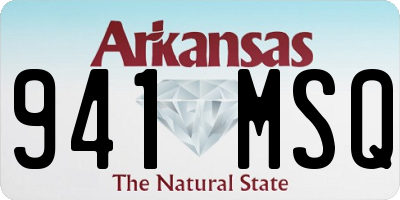 AR license plate 941MSQ