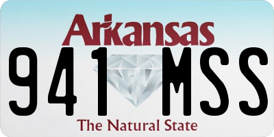 AR license plate 941MSS