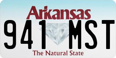 AR license plate 941MST