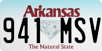 AR license plate 941MSV