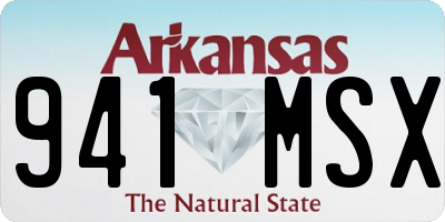 AR license plate 941MSX