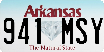 AR license plate 941MSY