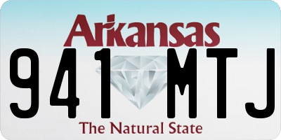AR license plate 941MTJ