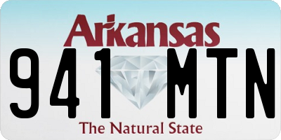 AR license plate 941MTN
