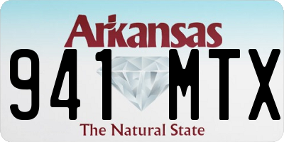 AR license plate 941MTX