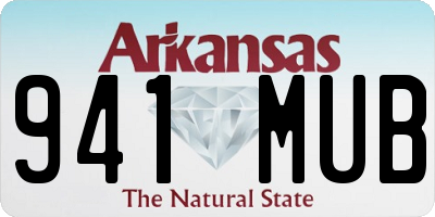 AR license plate 941MUB