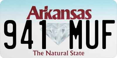 AR license plate 941MUF