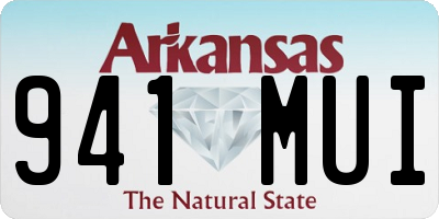 AR license plate 941MUI