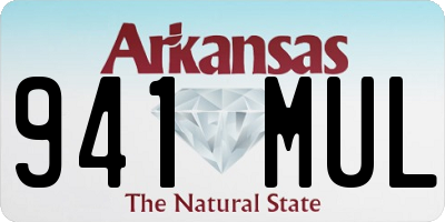 AR license plate 941MUL