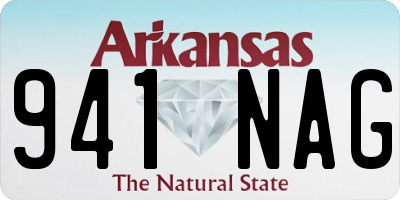 AR license plate 941NAG