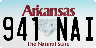 AR license plate 941NAI