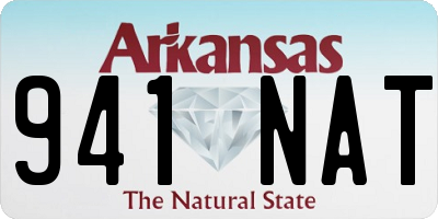 AR license plate 941NAT