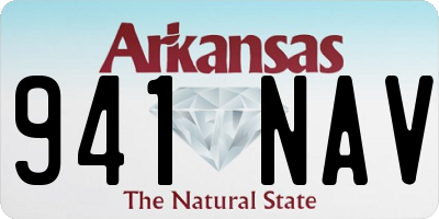 AR license plate 941NAV