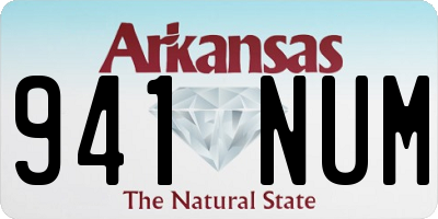 AR license plate 941NUM
