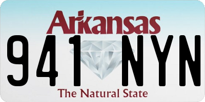 AR license plate 941NYN