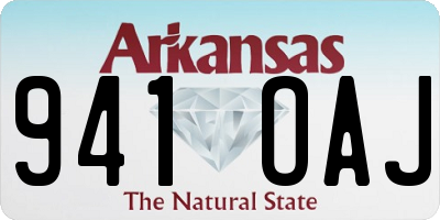 AR license plate 941OAJ