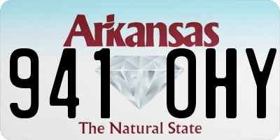 AR license plate 941OHY