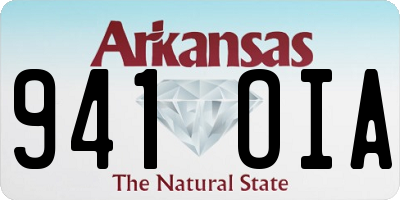 AR license plate 941OIA