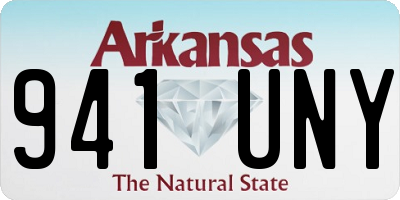 AR license plate 941UNY