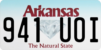 AR license plate 941UOI