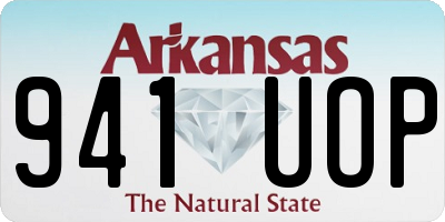 AR license plate 941UOP