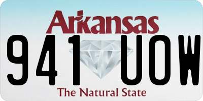 AR license plate 941UOW