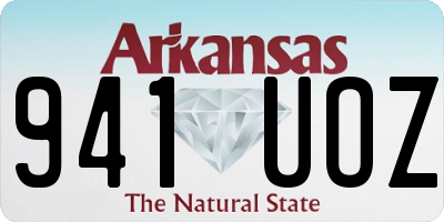 AR license plate 941UOZ
