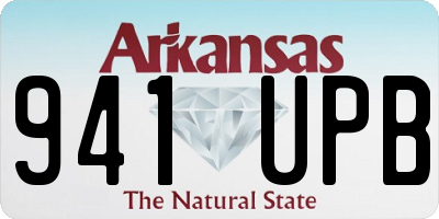 AR license plate 941UPB