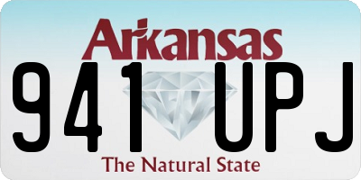 AR license plate 941UPJ