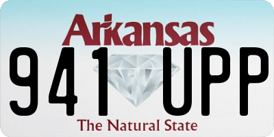 AR license plate 941UPP