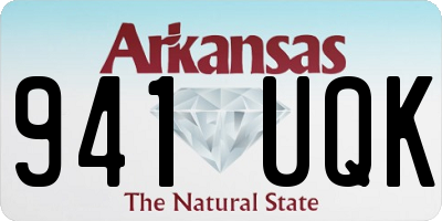 AR license plate 941UQK