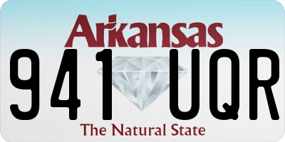 AR license plate 941UQR