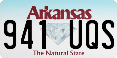 AR license plate 941UQS
