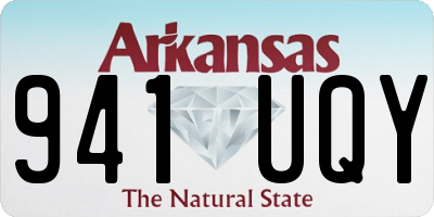 AR license plate 941UQY