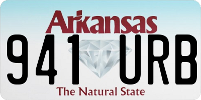 AR license plate 941URB