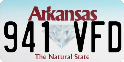 AR license plate 941VFD