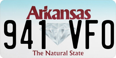 AR license plate 941VFO