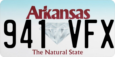 AR license plate 941VFX