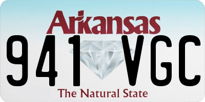 AR license plate 941VGC