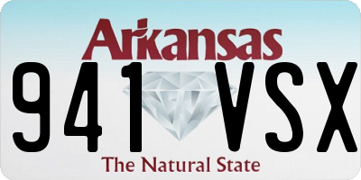 AR license plate 941VSX