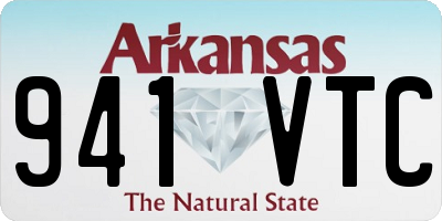 AR license plate 941VTC