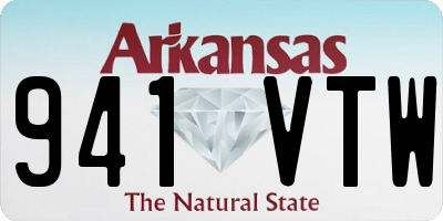 AR license plate 941VTW