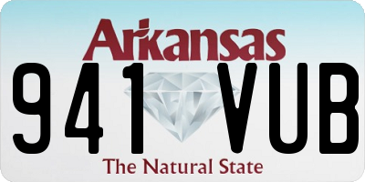 AR license plate 941VUB