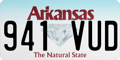 AR license plate 941VUD