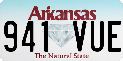 AR license plate 941VUE