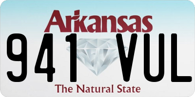 AR license plate 941VUL