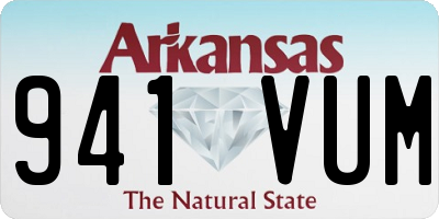 AR license plate 941VUM